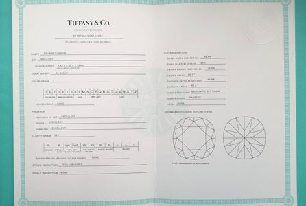 Tiffany & Co. 0.65tcw I/VS1 Triple XXX Novo Diamond Engagement Ring - Bloomsbury Manor Ltd