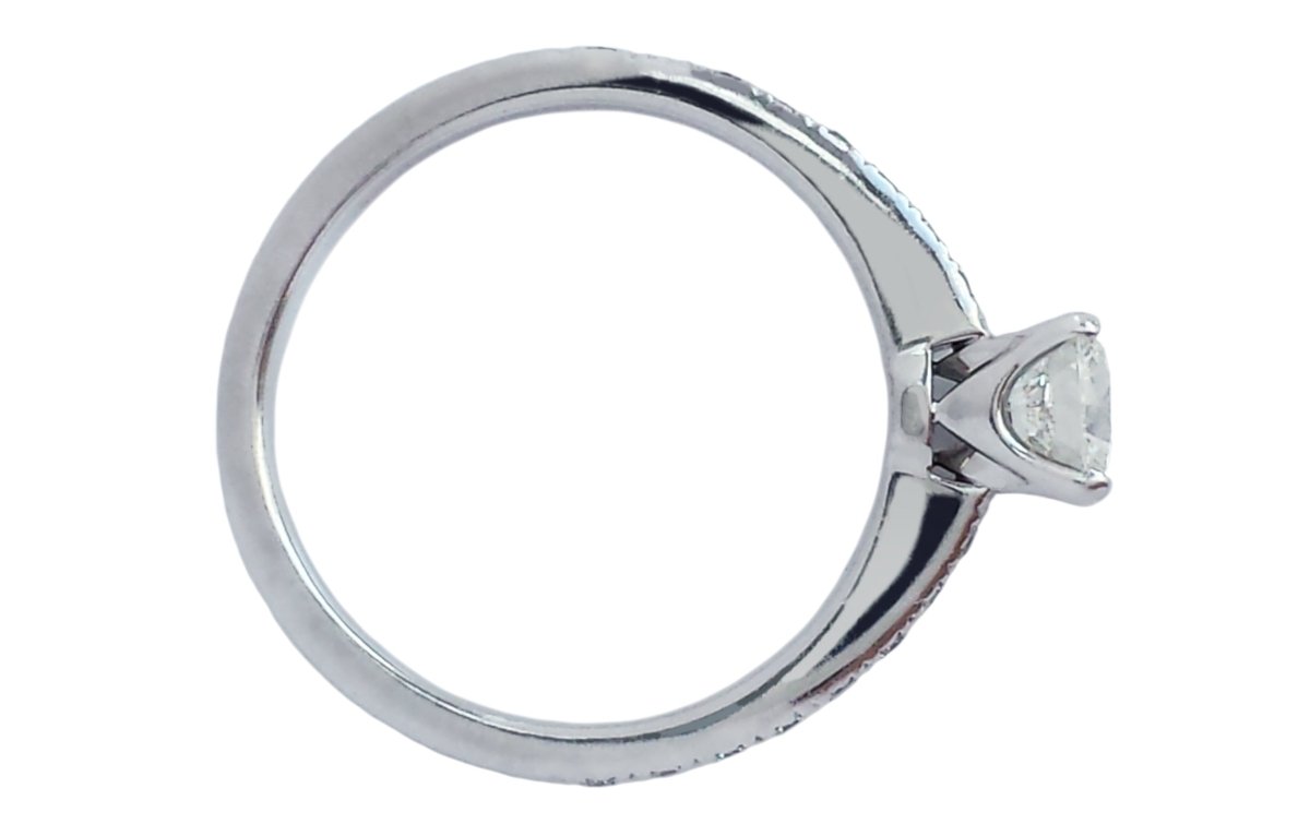 Tiffany & Co. 0.65tcw I/VS1 Triple XXX Novo Diamond Engagement Ring - Bloomsbury Manor Ltd