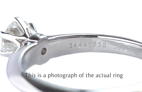 Tiffany & Co 0.69ct F/VS2 Round Brilliant Cut Diamond Engagement Ring - Bloomsbury Manor Ltd