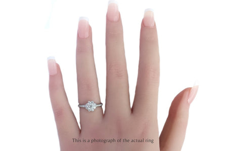 Tiffany & Co 0.70tcw Flower Cluster Diamond Engagement Ring - Bloomsbury Manor Ltd