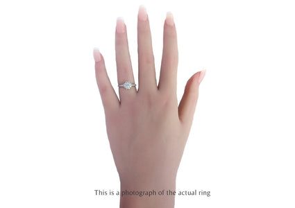 Tiffany & Co 0.70tcw Flower Cluster Diamond Engagement Ring - Bloomsbury Manor Ltd