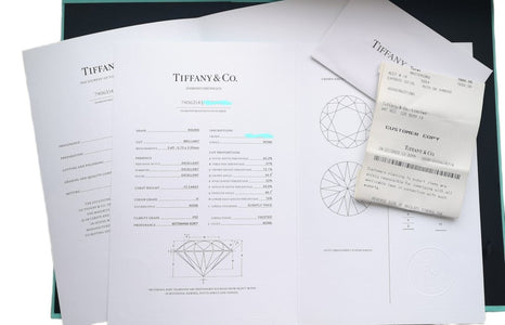 Tiffany & Co 0.72ct H/VS2 Round Brilliant Cut Diamond Engagement Ring - Bloomsbury Manor Ltd