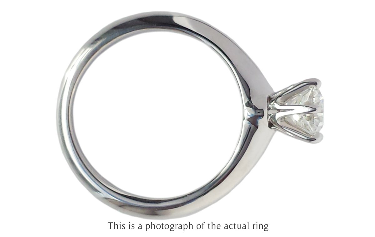 Tiffany & Co 0.72ct H/VS2 Round Brilliant Cut Diamond Engagement Ring - Bloomsbury Manor Ltd