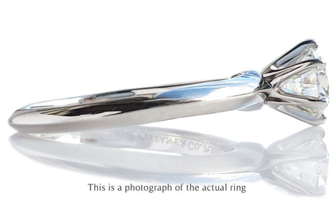Tiffany & Co 0.72ct H/VS2 Round Brilliant Cut Diamond Engagement Ring - Bloomsbury Manor Ltd