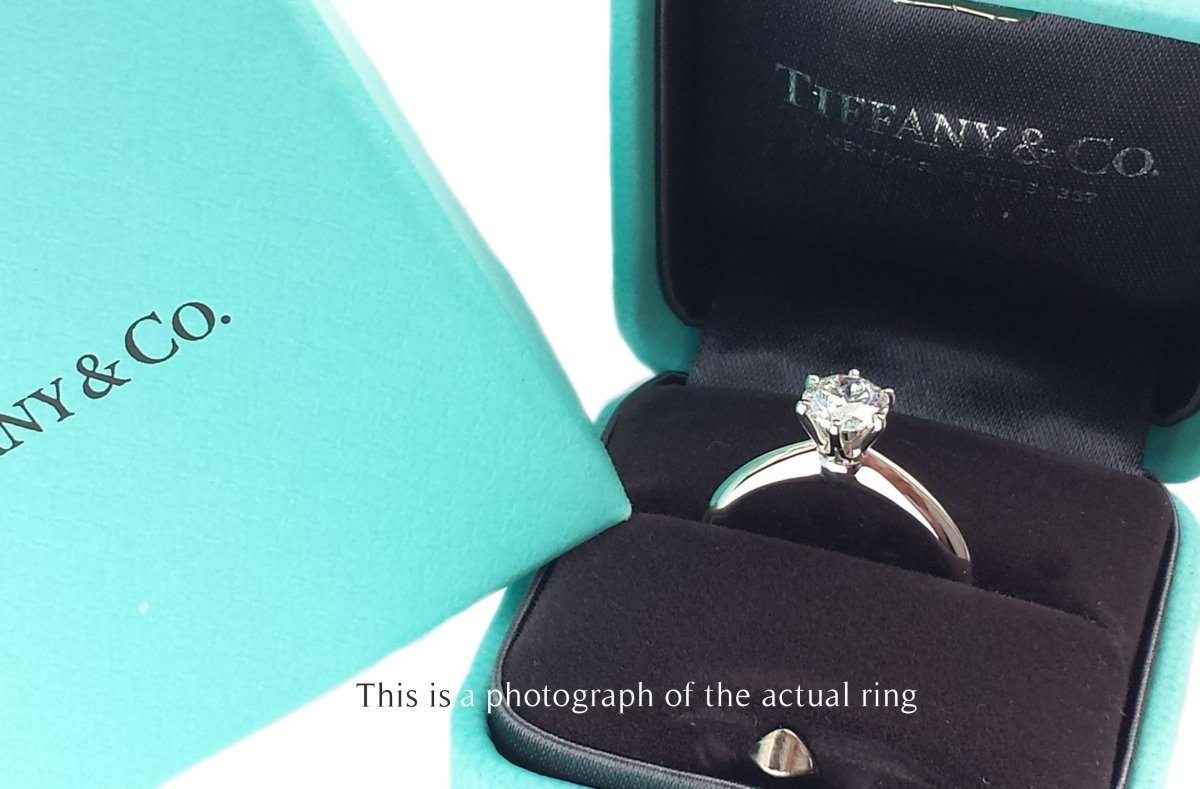Tiffany & Co 0.72ct H/VS2 Round Brilliant Cut Diamond Engagement Ring - Bloomsbury Manor Ltd