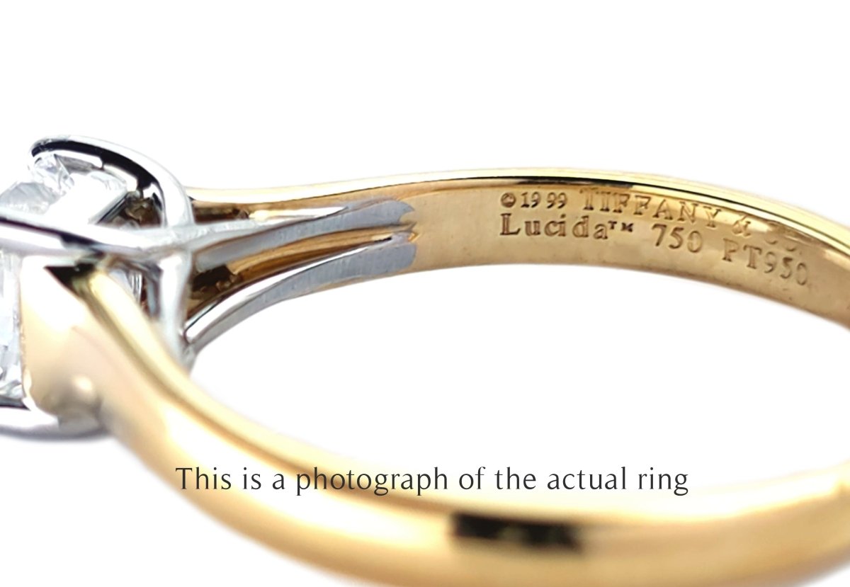 Tiffany & Co 0.73ct F/VS1 Lucida Diamond Engagement Ring - Bloomsbury Manor Ltd