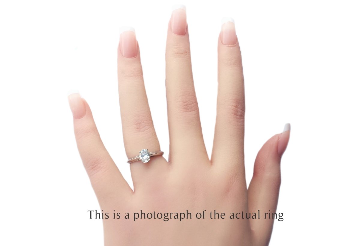 Tiffany & Co 0.73ct G/VVS2 Oval Brilliant Cut Diamond Engagement Ring - Bloomsbury Manor Ltd