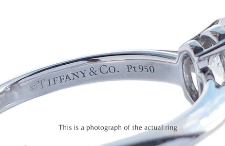 Tiffany & Co 0.73ct G/VVS2 Oval Brilliant Cut Diamond Engagement Ring - Bloomsbury Manor Ltd