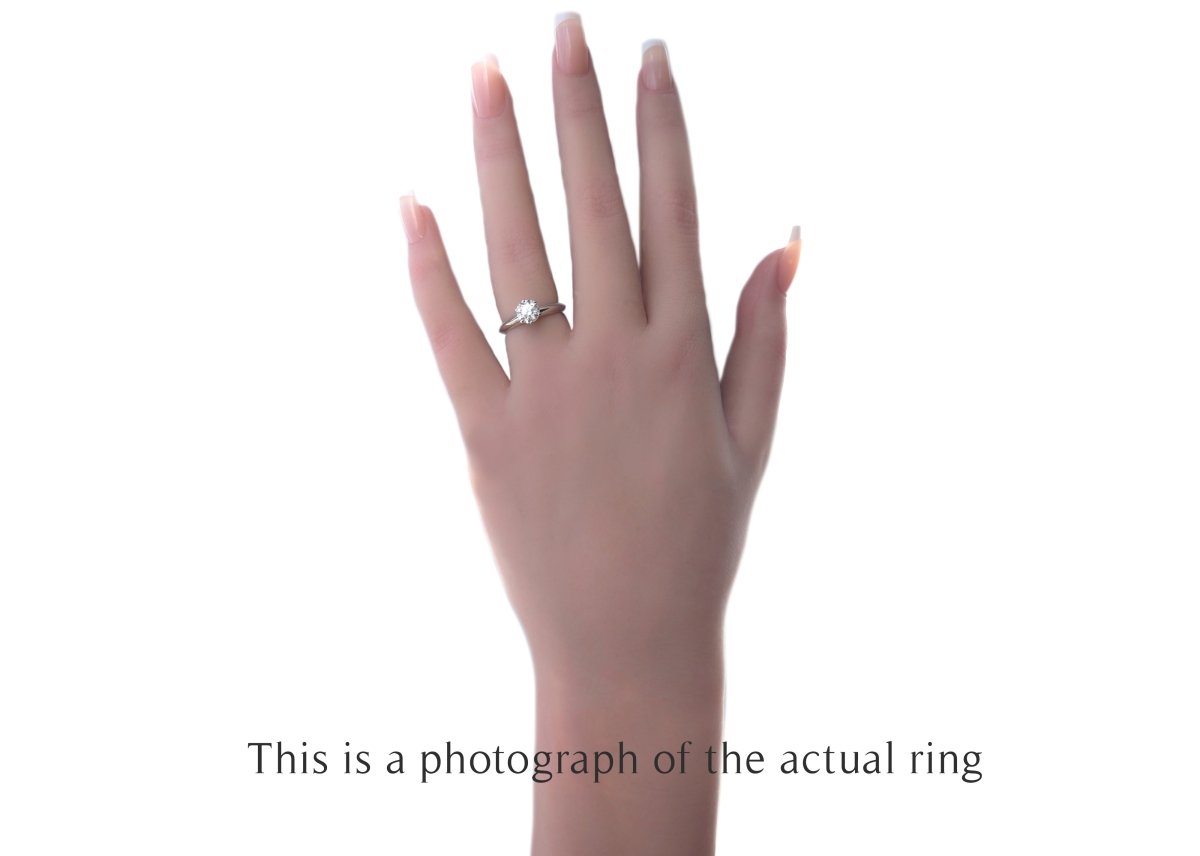 Tiffany & Co 0.79ct H/VVS2 Round Brilliant Diamond Engagement Ring - Bloomsbury Manor Ltd