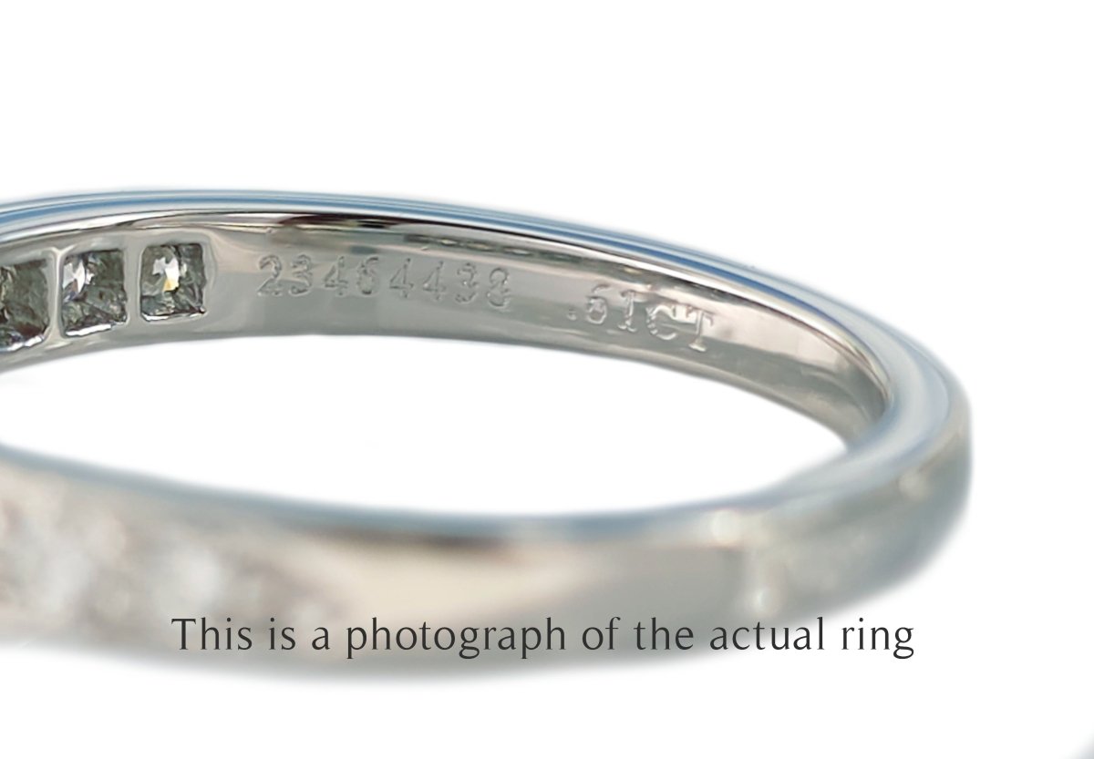 Tiffany & Co 0.86tcw F/VS1 Round Brilliant Diamond Engagement Ring with Side Stones - Bloomsbury Manor Ltd