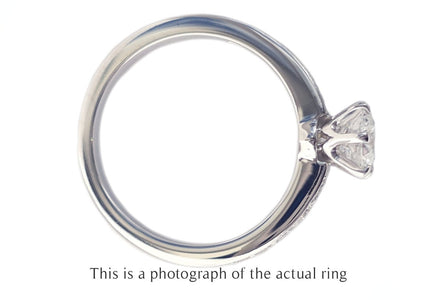Tiffany & Co 0.86tcw F/VS1 Round Brilliant Diamond Engagement Ring with Side Stones - Bloomsbury Manor Ltd