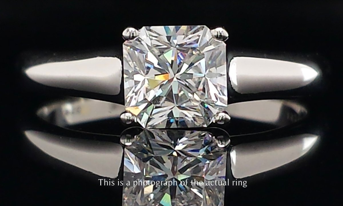 Tiffany & Co. 0.87ct F/VS2 Lucida Diamond Engagement Ring - Bloomsbury Manor Ltd
