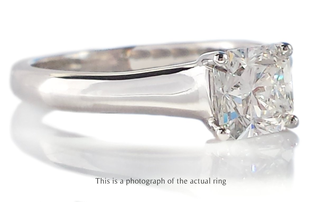 Tiffany & Co 0.87ct F/VS2 Lucida Diamond Engagement Ring - Bloomsbury Manor Ltd