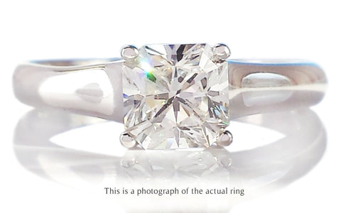 Tiffany & Co 0.87ct F/VS2 Lucida Diamond Engagement Ring - Bloomsbury Manor Ltd