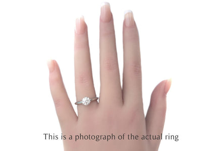 Tiffany & Co 0.93ct F/VS1 Round Brilliant Cut Diamond Engagement Ring - Bloomsbury Manor Ltd