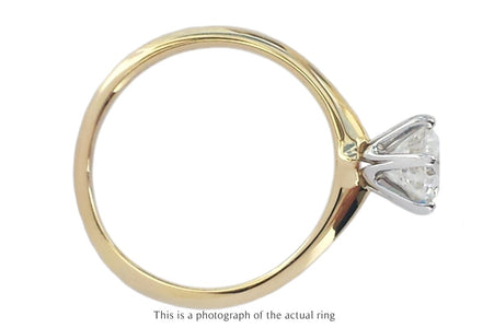 Tiffany & Co 0.96ct G/VVS2 Round Brilliant Diamond 18k Gold Engagement Ring - Bloomsbury Manor Ltd