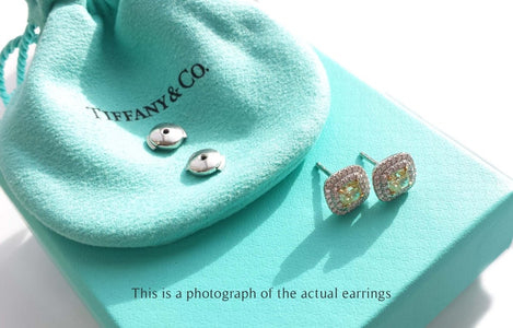 Tiffany & Co 1.00ct Fancy Yellow Diamond Soleste Earrings - Bloomsbury Manor Ltd