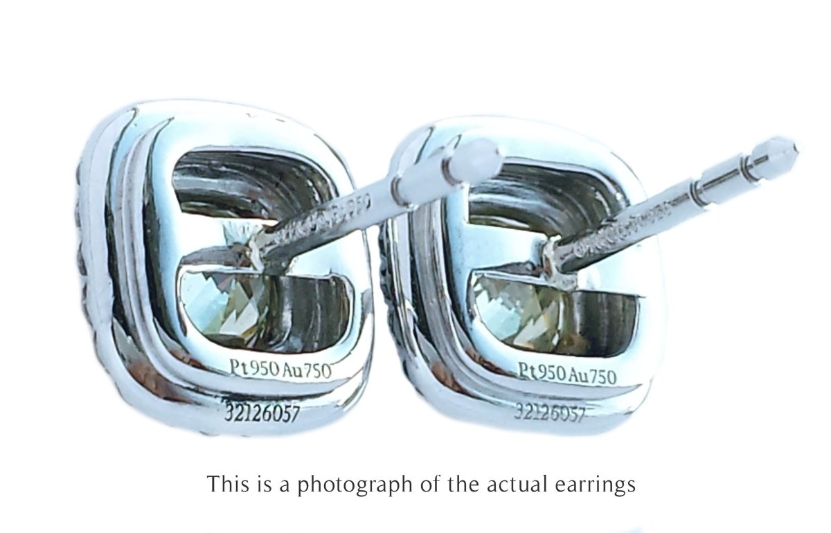 Tiffany & Co 1.00tcw Fancy Yellow Diamond Soleste Earrings - Bloomsbury Manor Ltd