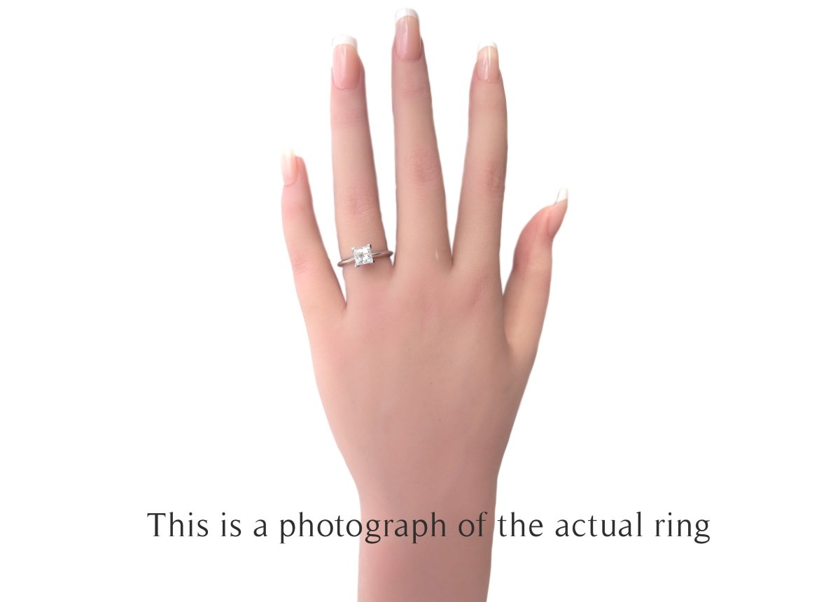Tiffany & Co 1.01ct E/VVS2 Princess Cut Diamond Engagement Ring - Bloomsbury Manor Ltd