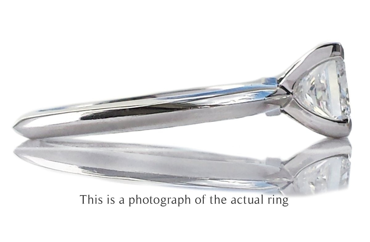 Tiffany & Co 1.01ct E/VVS2 Princess Cut Diamond Engagement Ring - Bloomsbury Manor Ltd