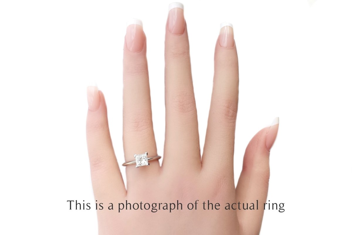Tiffany & Co 1.01ct E/VVS2 Princess Cut Diamond Engagement Ring - Bloomsbury Manor Ltd