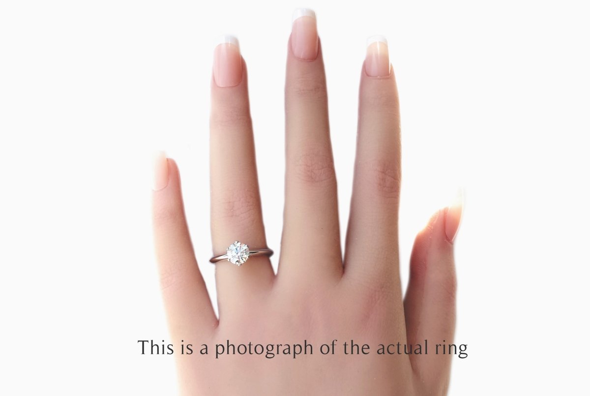Tiffany & Co 1.01ct I/VS1 Round Brilliant Cut Diamond Engagement Ring - Bloomsbury Manor Ltd