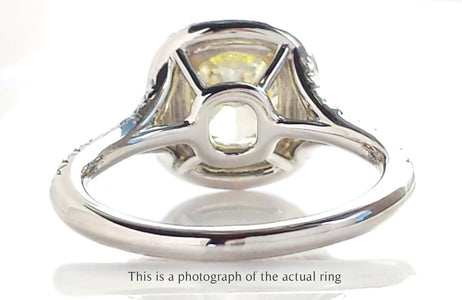 Tiffany & Co 1.08ct Fancy Yellow VS2 Diamond Soleste Engagement Ring - Bloomsbury Manor Ltd