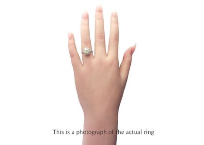 Tiffany & Co 1.08ct Fancy Yellow VS2 Diamond Soleste Engagement Ring - Bloomsbury Manor Ltd