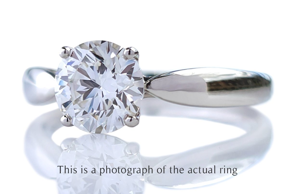 Tiffany & Co. 1.09ct G/VVS2 Harmony Round Brilliant Diamond Engagement Ring - Bloomsbury Manor Ltd