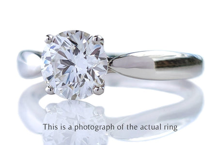 Tiffany & Co. 1.09ct G/VVS2 Harmony Round Brilliant Diamond Engagement Ring - Bloomsbury Manor Ltd