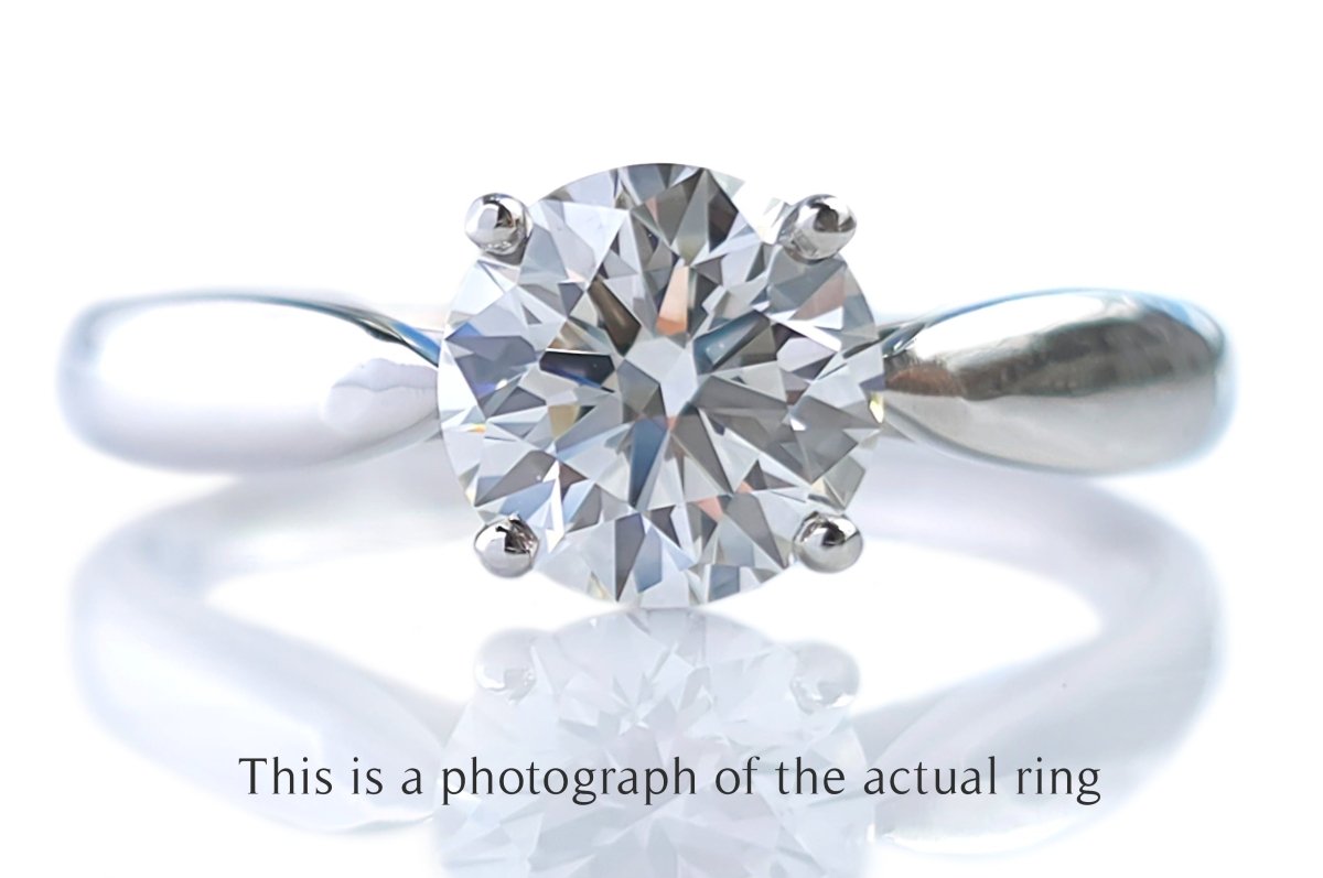 Tiffany & Co. 1.09ct G/VVS2 Harmony Round Brilliant Diamond Engagement Ring - Bloomsbury Manor Ltd