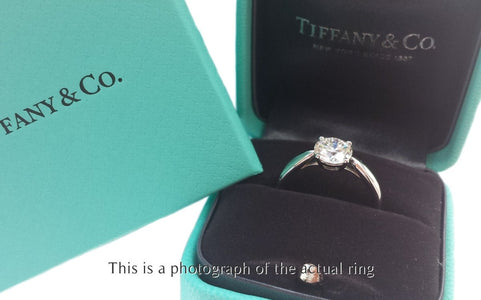 Tiffany & Co. 1.09ct G/VVS2 Harmony Round Brilliant Diamond Engagement Ring - Bloomsbury Manor Ltd