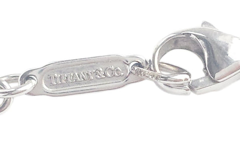 Tiffany & Co .10ct Diamond 18k White Gold Atlas Pendant Snake Chain - Bloomsbury Manor Ltd