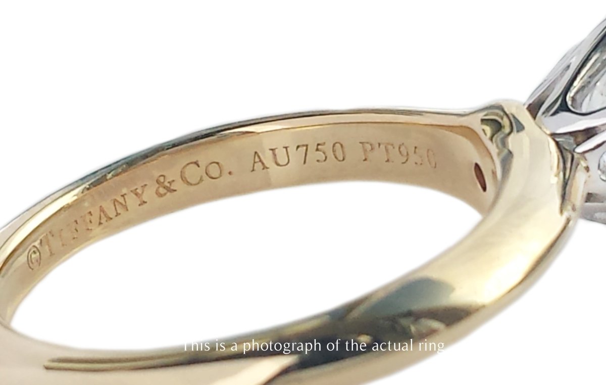 Tiffany & Co 1.11ct G/IF Round Brilliant Cut Diamond 18k Gold Engagement Ring - Bloomsbury Manor Ltd