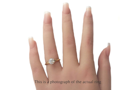Tiffany & Co 1.11ct G/IF Round Brilliant Cut Diamond 18k Gold Engagement Ring - Bloomsbury Manor Ltd