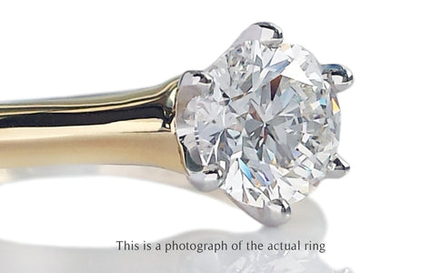 Tiffany & Co 1.11ct G/IF Round Brilliant Cut Diamond 18k Gold Engagement Ring - Bloomsbury Manor Ltd