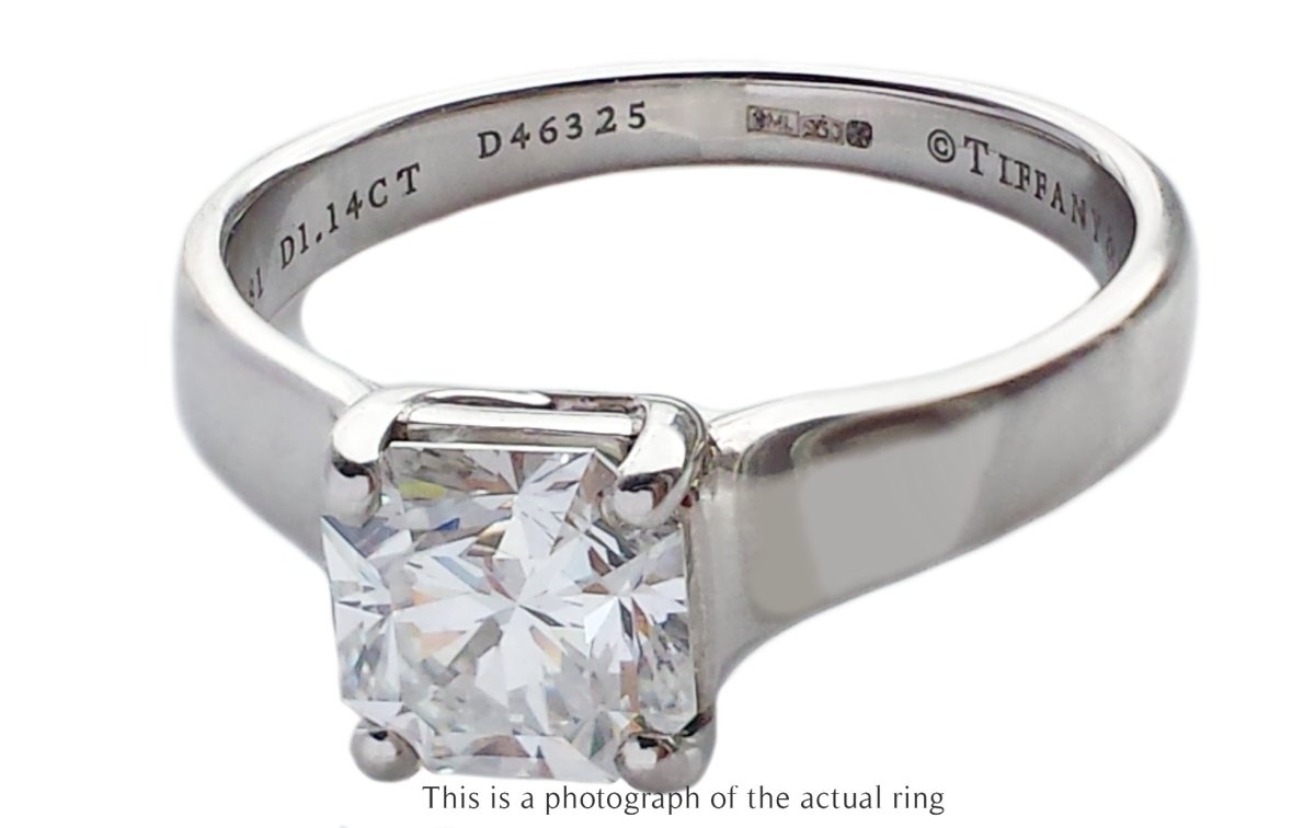 Tiffany & Co 1.14ct E/VS1 Lucida Diamond Engagement Ring - Bloomsbury Manor Ltd