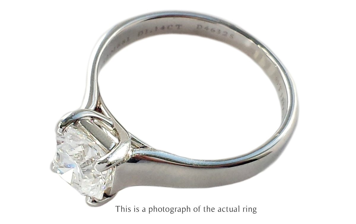 Tiffany & Co 1.14ct E/VS1 Lucida Diamond Engagement Ring - Bloomsbury Manor Ltd