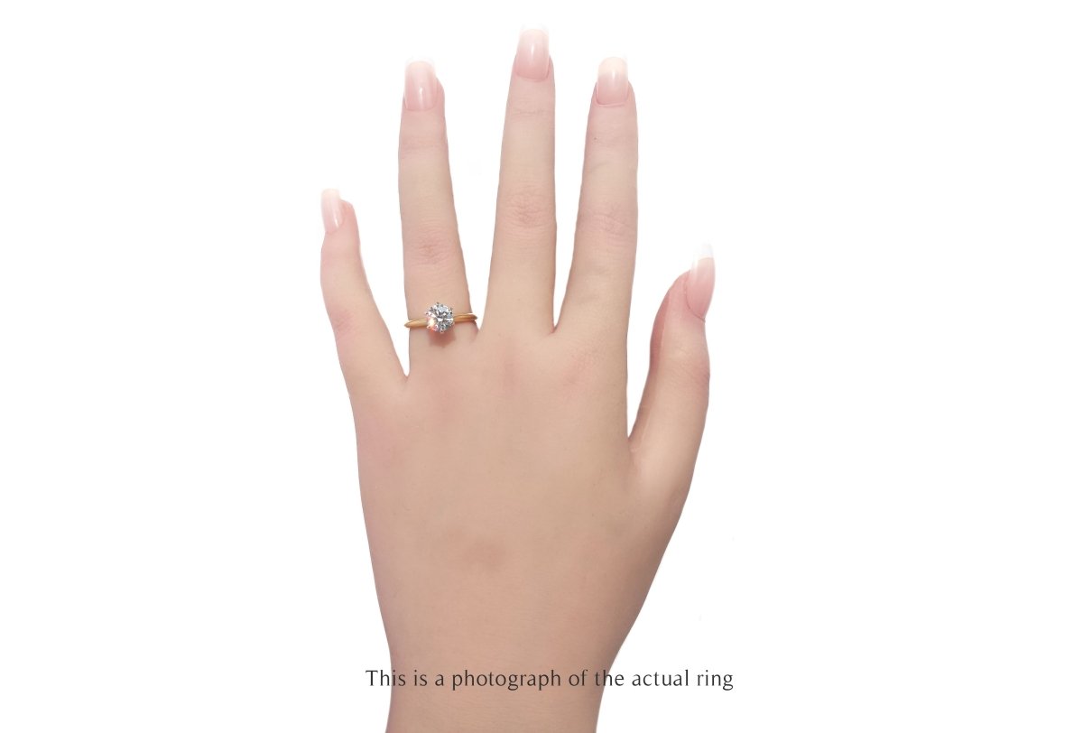 Tiffany & Co 1.14ct F/VS1 Round Brilliant Cut Diamond Engagement Ring - Bloomsbury Manor Ltd