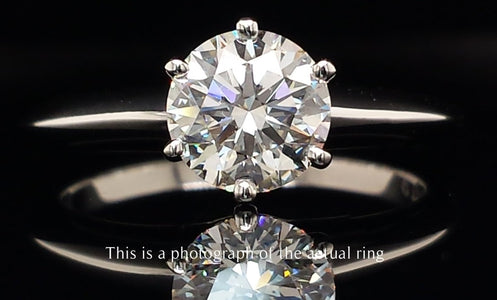 Tiffany & Co. 1.15ct H/SI1 Round Brilliant Diamond Engagement Ring - Bloomsbury Manor Ltd