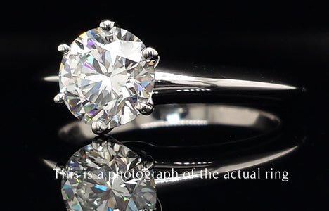 Tiffany & Co. 1.15ct H/SI1 Round Brilliant Diamond Engagement Ring - Bloomsbury Manor Ltd