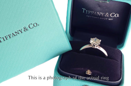 Tiffany & Co 1.15ct H/SI1 Round Brilliant Diamond Engagement Ring - Bloomsbury Manor Ltd