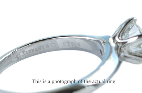Tiffany & Co 1.15ct H/SI1 Round Brilliant Diamond Engagement Ring - Bloomsbury Manor Ltd
