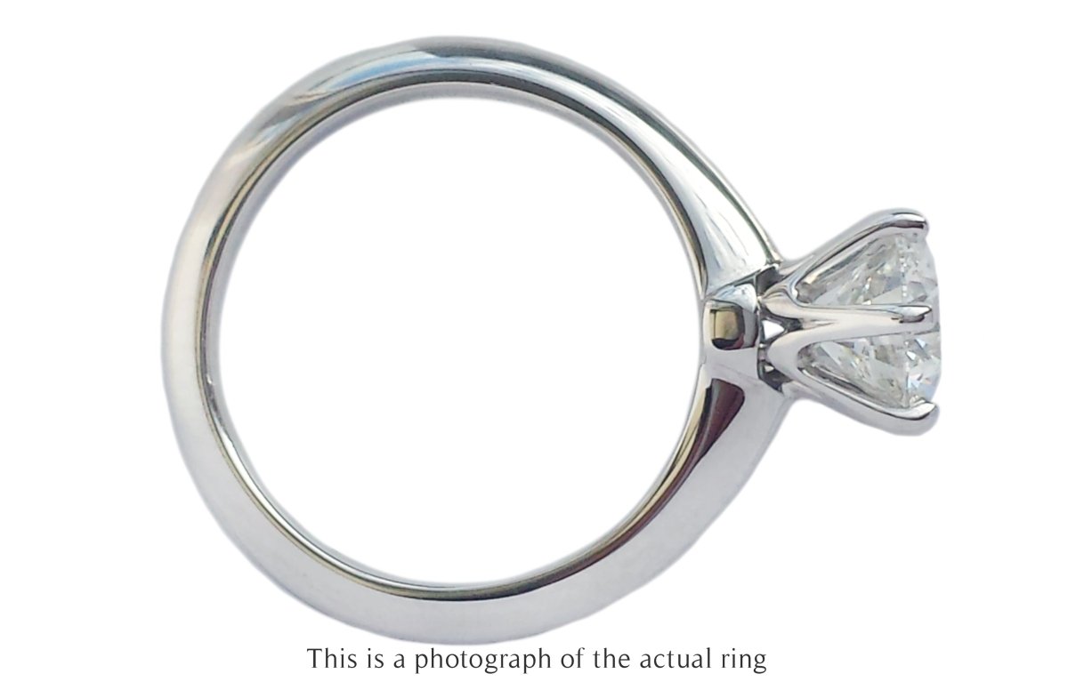 Tiffany & Co 1.17ct XXX H/VS2 Round Brilliant Diamond Engagement Ring - Bloomsbury Manor Ltd