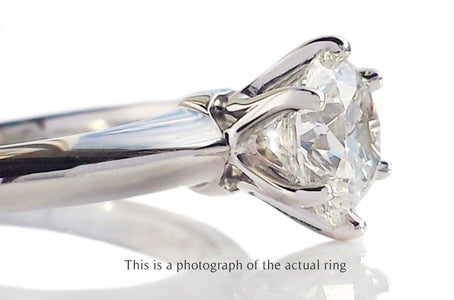 Tiffany & Co 1.17ct XXX H/VS2 Round Brilliant Diamond Engagement Ring - Bloomsbury Manor Ltd