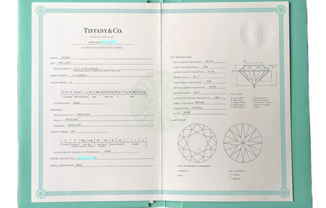 Tiffany & Co 1.17ct XXX H/VS2 Round Brilliant Diamond Engagement Ring - Bloomsbury Manor Ltd