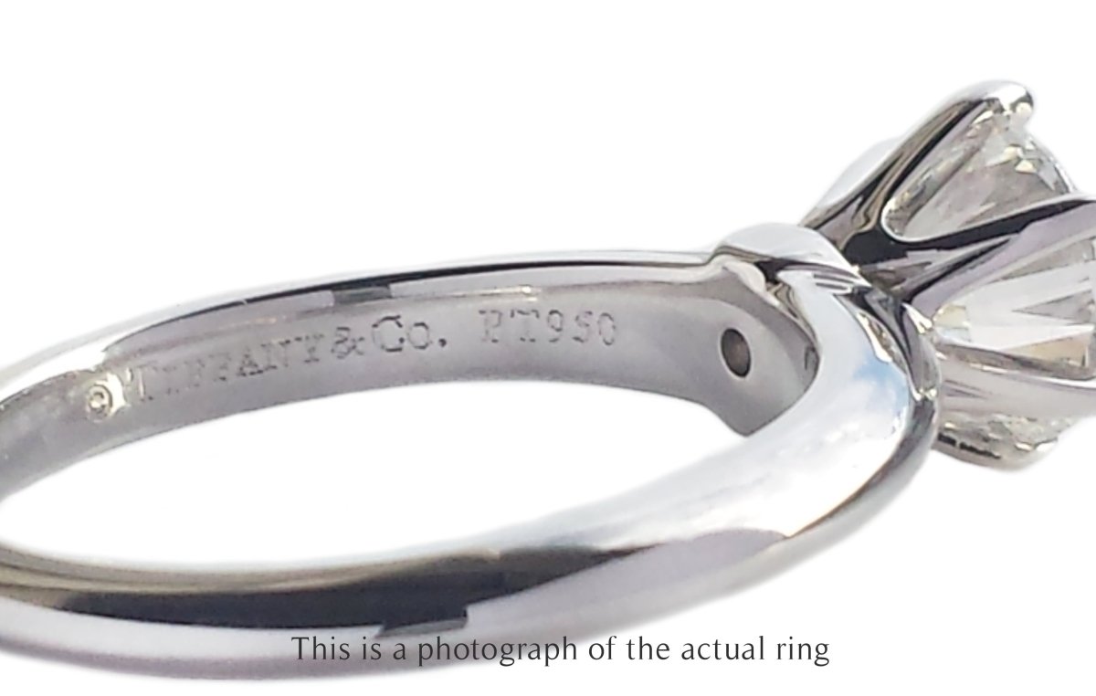Tiffany & Co 1.17ct XXX H/VS2 Round Brilliant Diamond Engagement Ring - Bloomsbury Manor Ltd