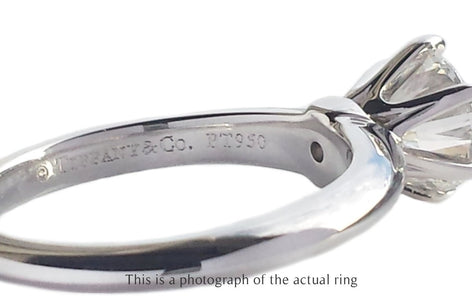 Tiffany & Co 1.17ct XXX H/VS2 Round Brilliant Diamond Engagement Ring - Bloomsbury Manor Ltd