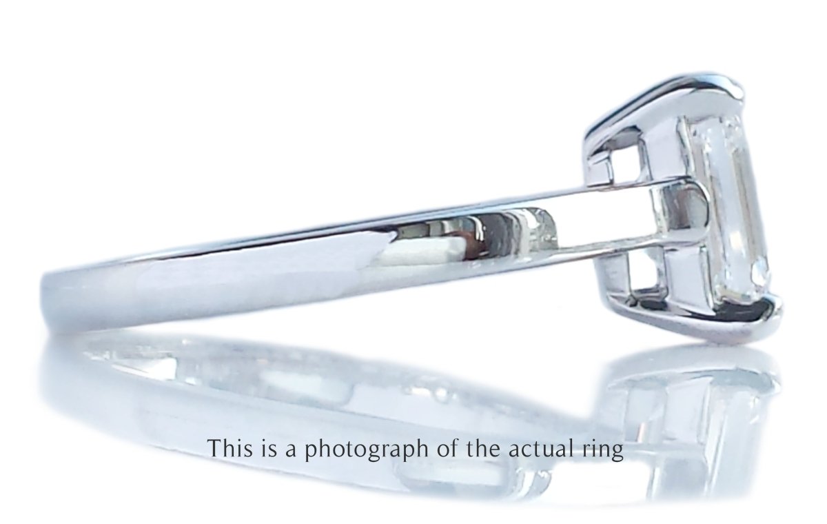 Tiffany & Co 1.19ct D/VS1 Emerald Cut Diamond Engagement Ring - Bloomsbury Manor Ltd