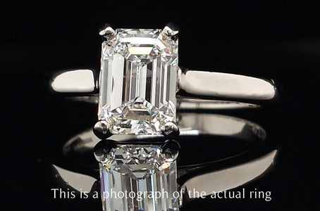 Tiffany & Co. 1.19ct D/VS1 Emerald Cut Diamond Engagement Ring - Bloomsbury Manor Ltd